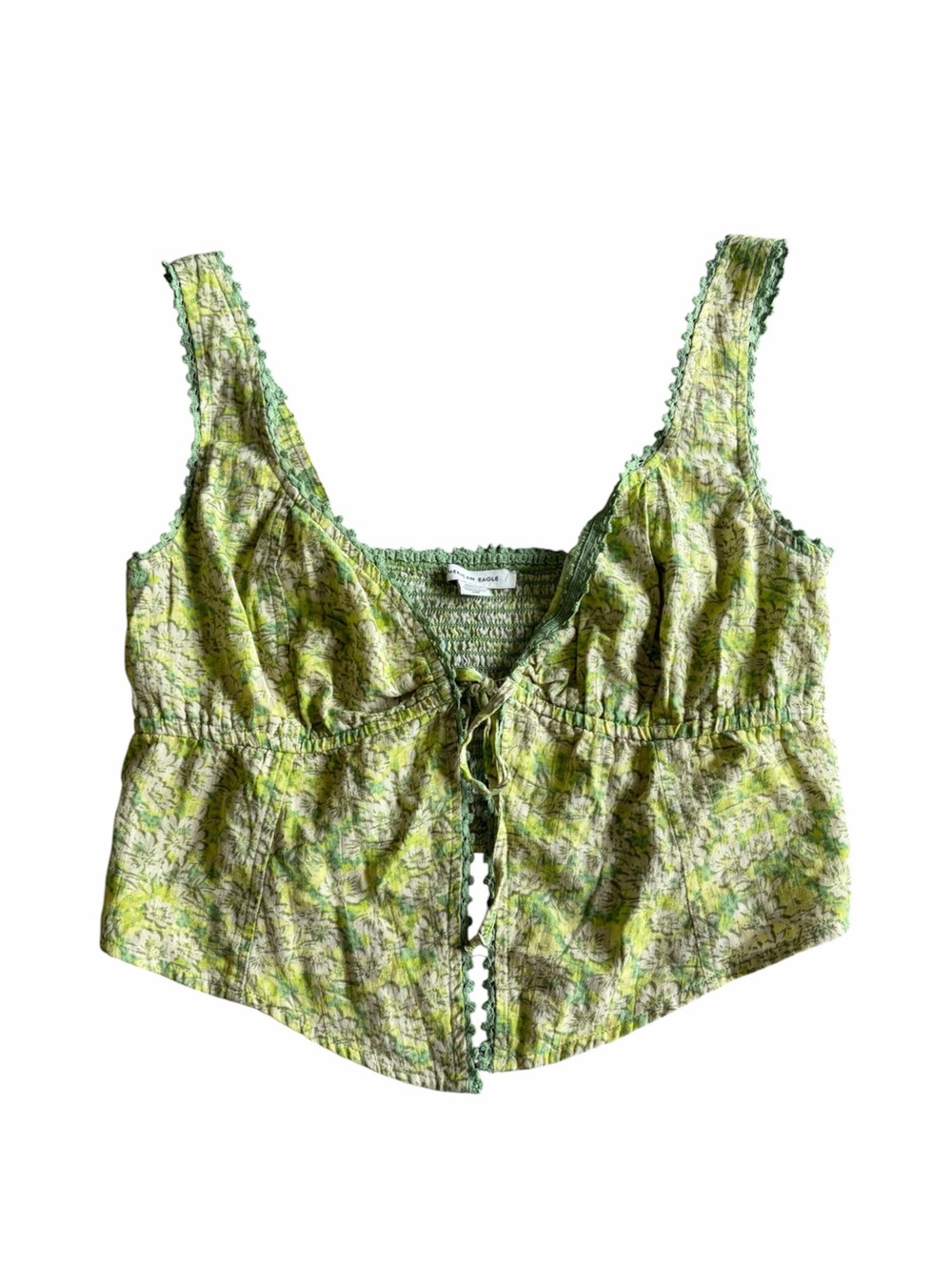 American Eagle Front Tie Corset Top Size Medium